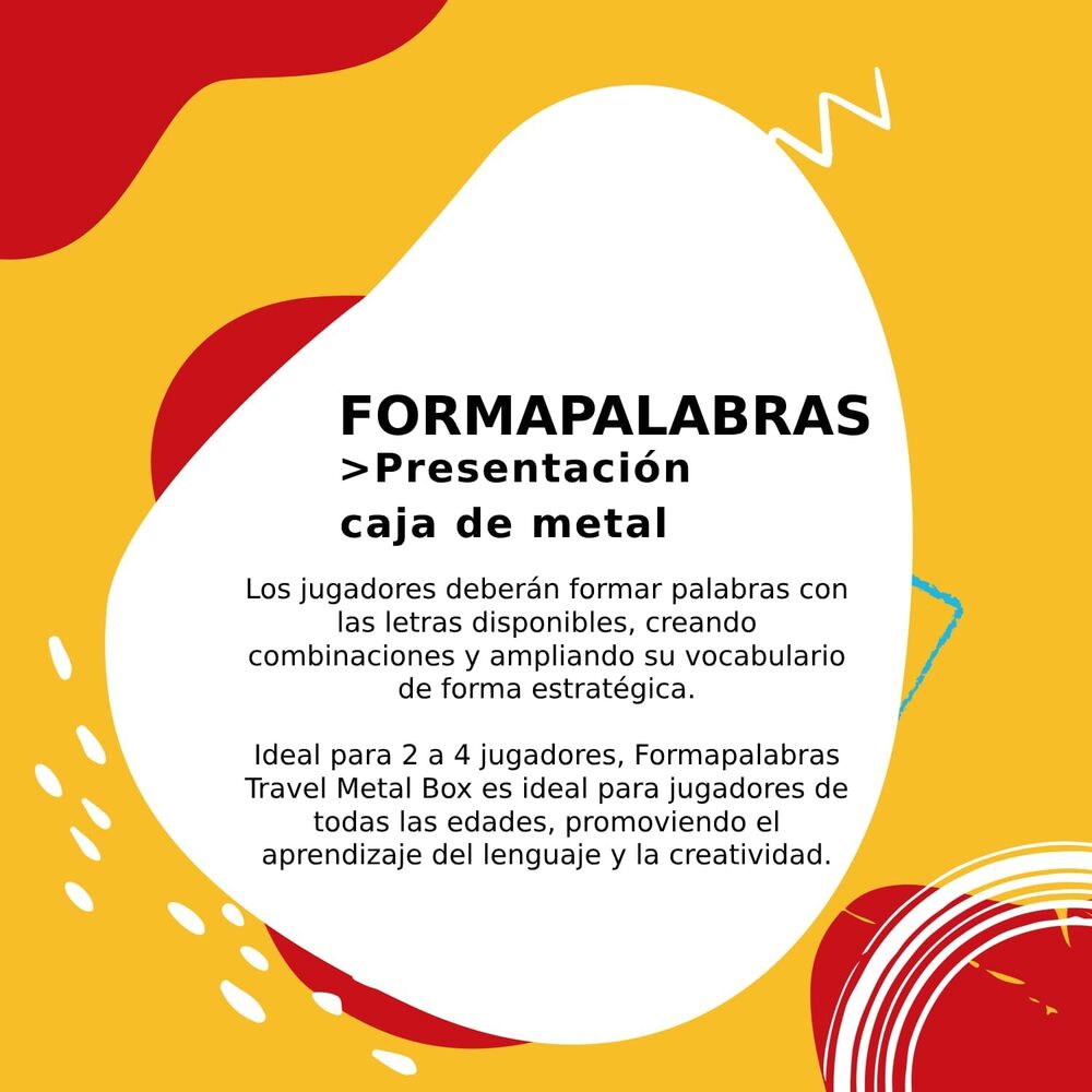 Juego Forma Palabras de Cayro en caja metálica verde - 4