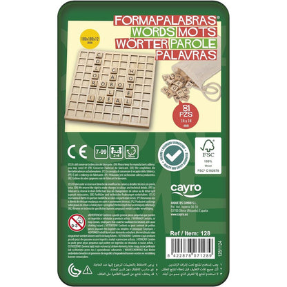 Juego Forma Palabras de Cayro en caja metálica verde - 3