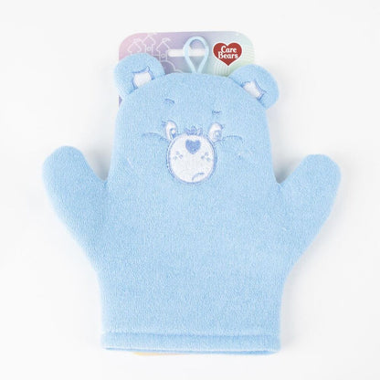 Guante de baño azul con diseño de Osos Amorosos - 3