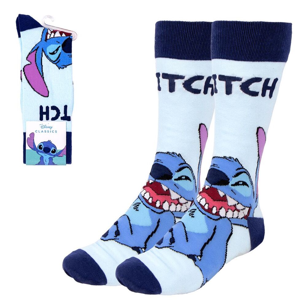 Set de calcetines Stitch Disney para adulto en azul