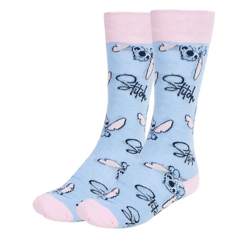 Set de tres pares de calcetines Disney Stitch con estuche decorado - 2