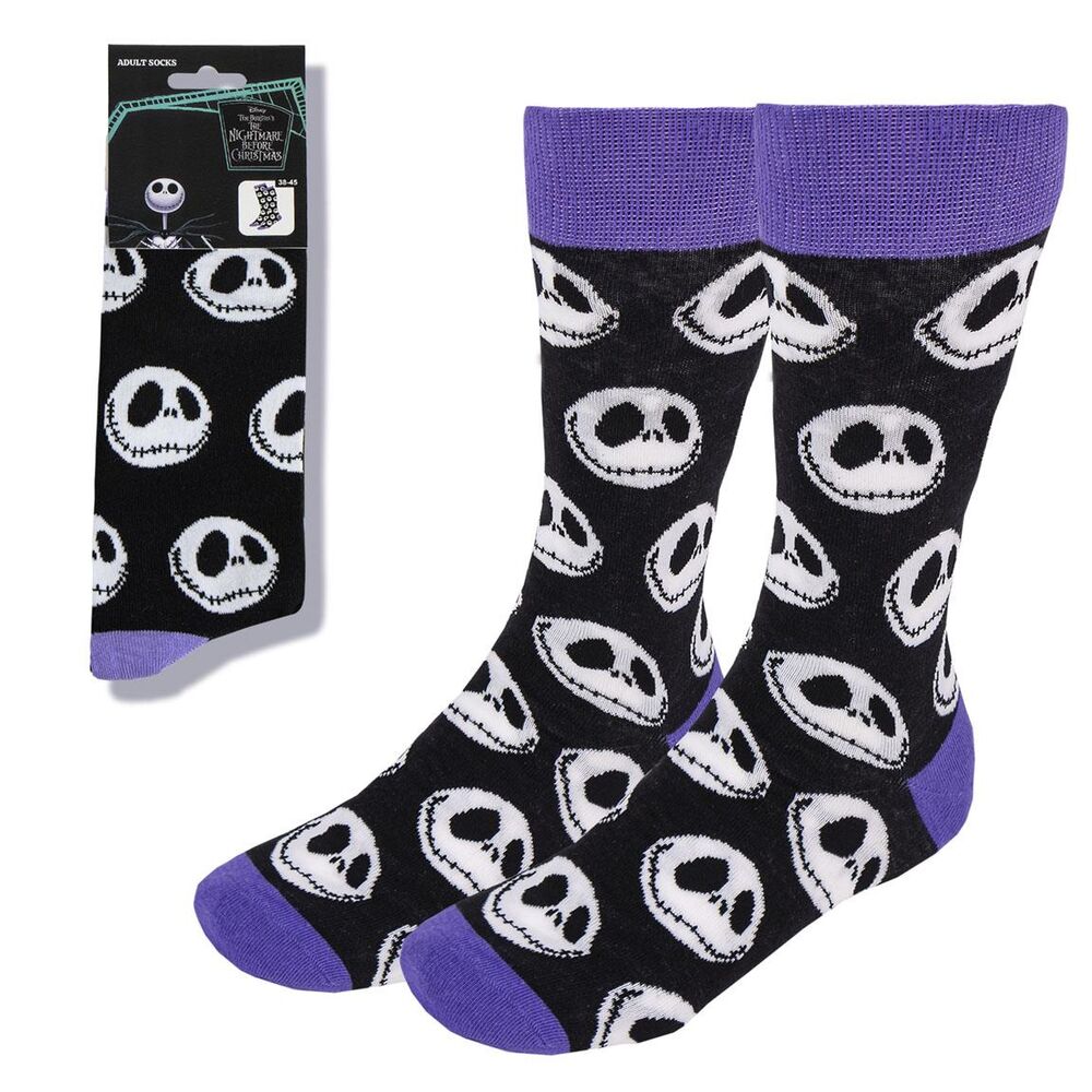 Calcetines Disney de Pesadilla Antes de Navidad con rostros de Jack Skellington