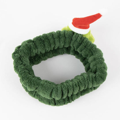 Diadema verde de El Grinch con antifaz de gel extraíble - 2
