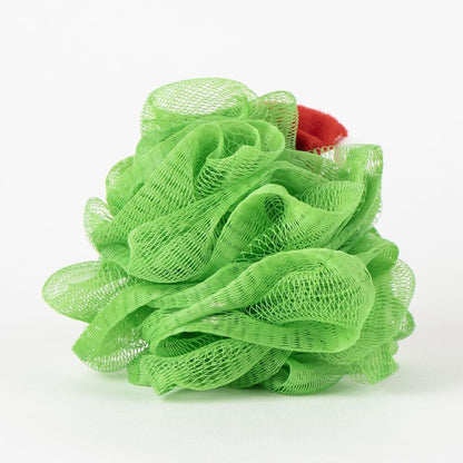 Esponja 3D de baño de El Grinch con gorro navideño y malla verde - 3