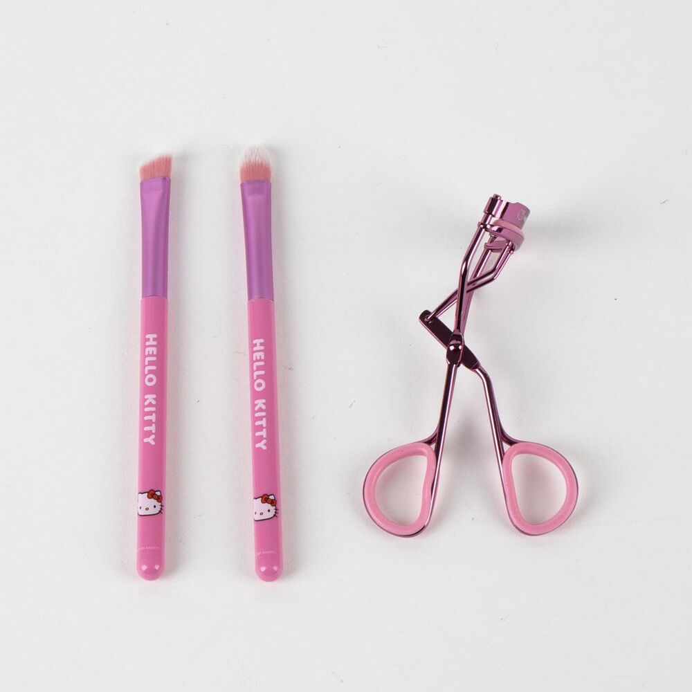 Set de belleza Hello Kitty de CERDÁ con rizador de pestañas en blíster rosa - 3