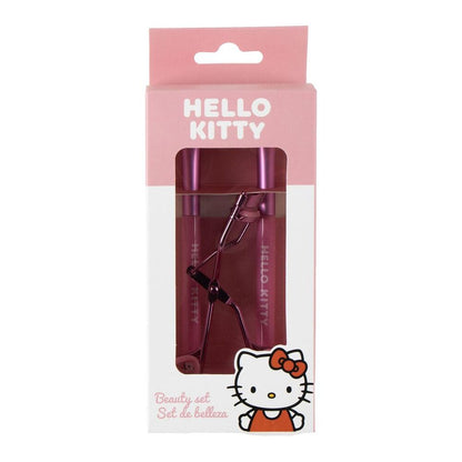 Set de belleza Hello Kitty de CERDÁ con rizador de pestañas en blíster rosa
