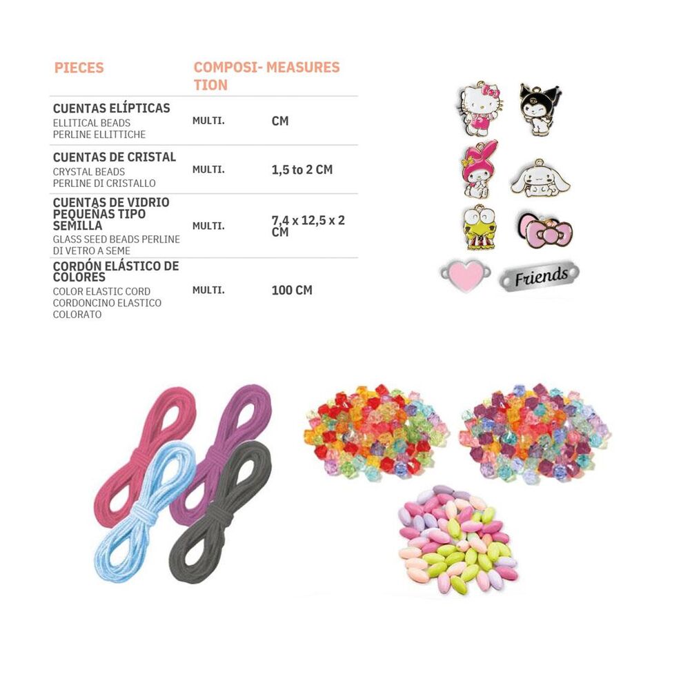 Kit Hello Kitty and Friends para diseñar pulseras con cuentas y abalorios - 4