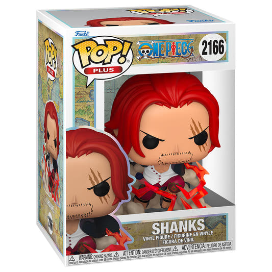 Figura Funko POP Plus de Shanks de One Piece con espada y efectos rojos - 2