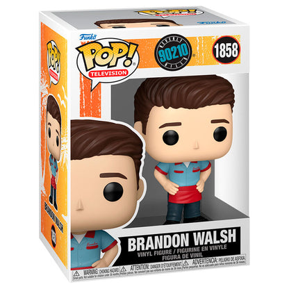 Figura Funko POP! de Brandon Walsh con camisa azul y delantal rojo - 2