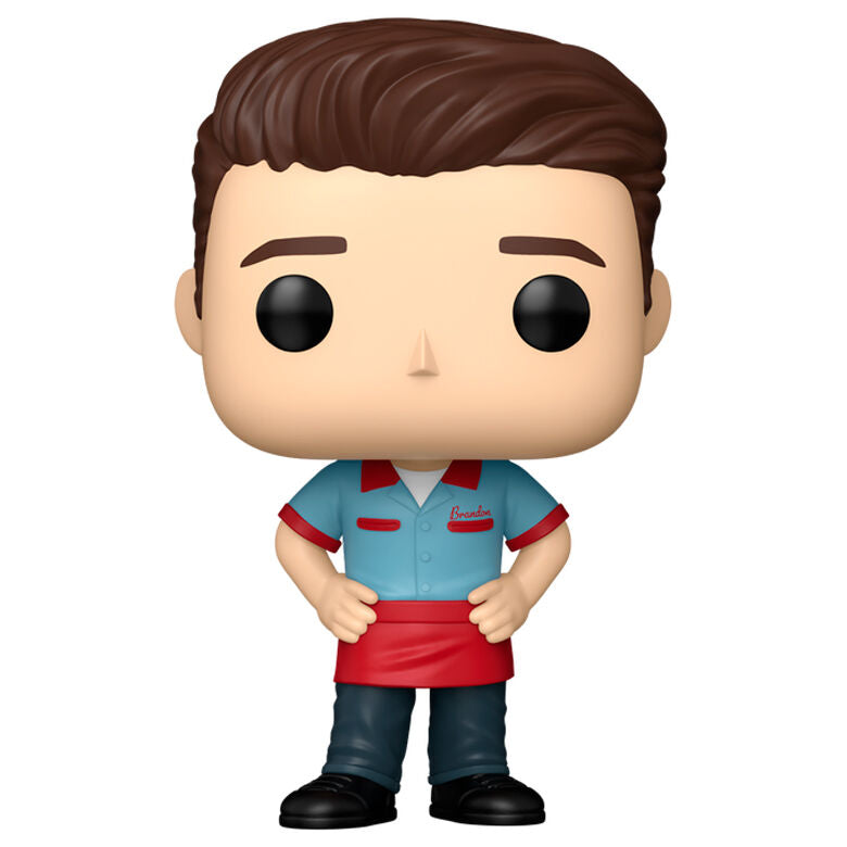 Figura Funko POP! de Brandon Walsh con camisa azul y delantal rojo