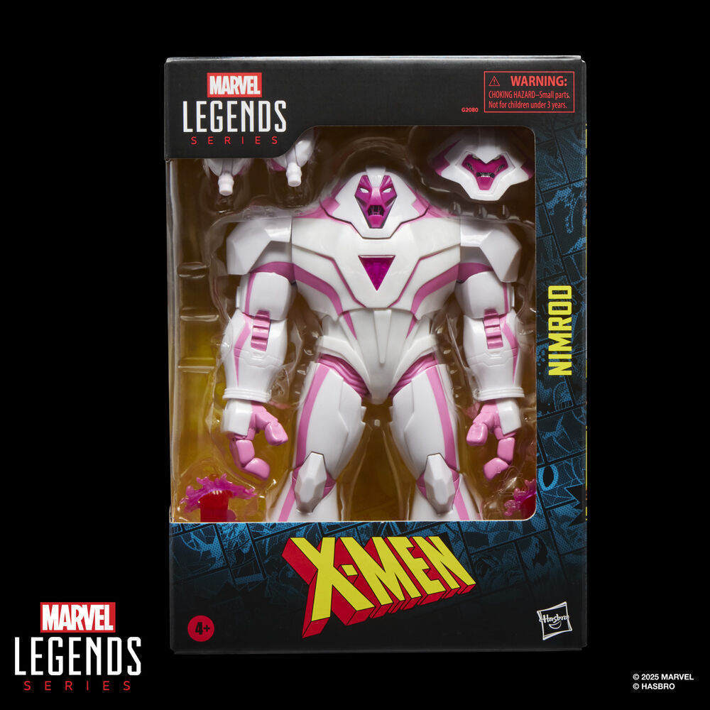 Figura articulada Nimroo de X-Men en blanco y rosa con efectos de combate - 12