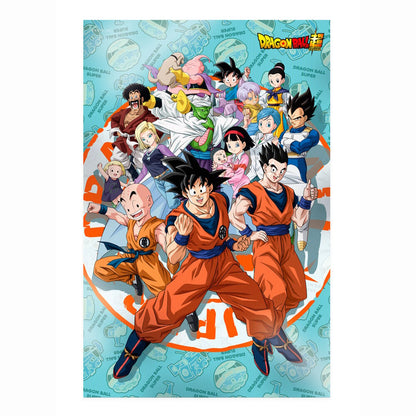 Póster 3D de Dragon Ball Super con Goku y varios personajes
