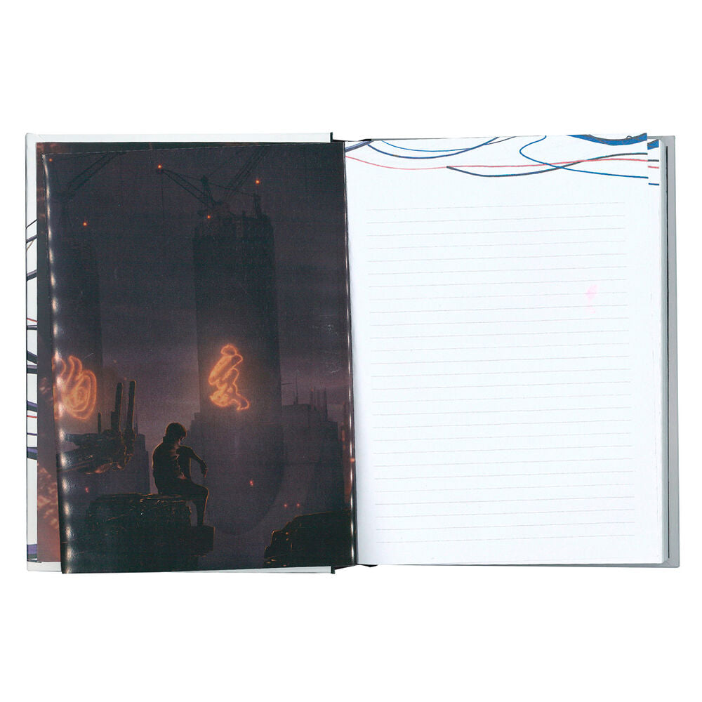 Cuaderno con luz Ghost in the Shell con cubierta ilustrada - 2