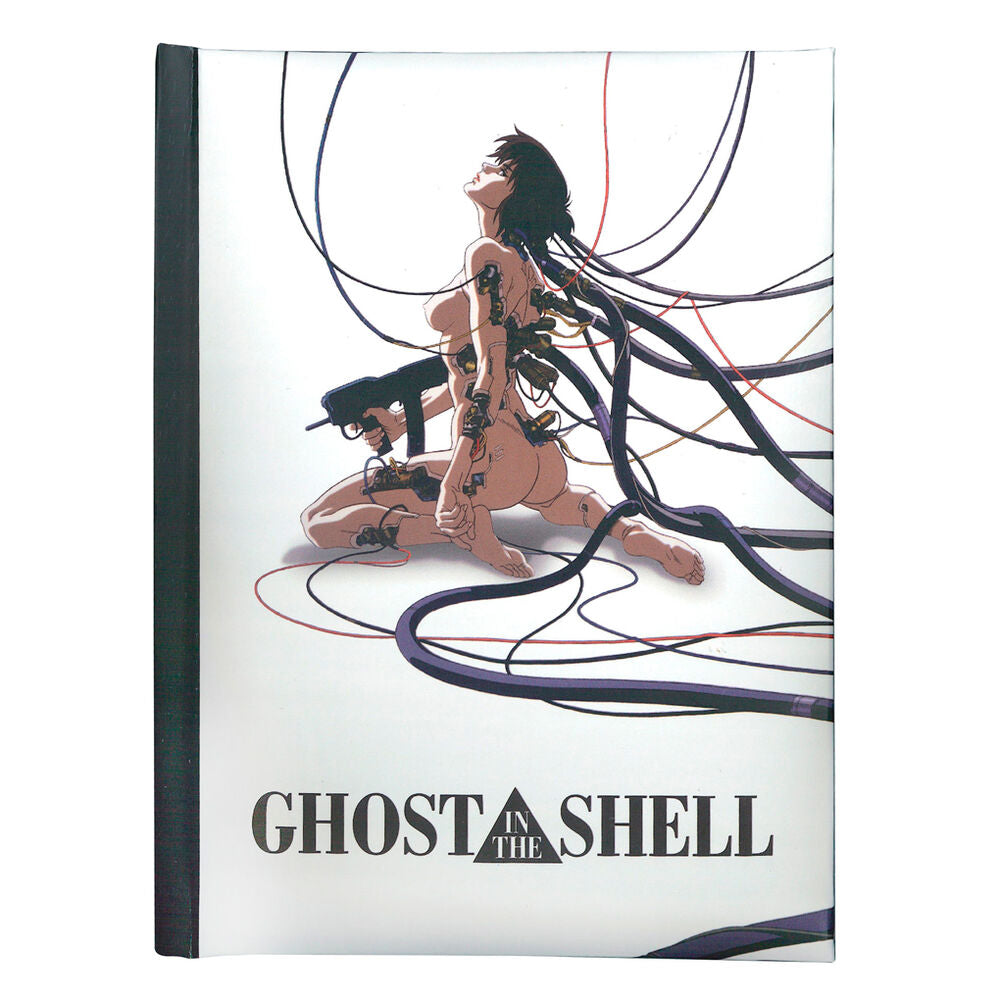 Cuaderno con luz Ghost in the Shell con cubierta ilustrada