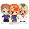 Set de tres figuras Pokis de Chucky de goma de 7 cm