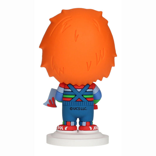 Figura Pokis de Chucky de goma con hacha y base blanca - 4