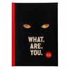 Cuaderno negro de IT Bienvenidos a Derry con ojos anaranjados y lomo rojo
