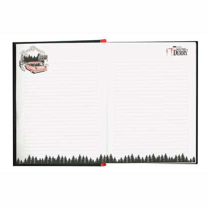 Cuaderno negro de IT Bienvenidos a Derry con ojos anaranjados y lomo rojo - 2