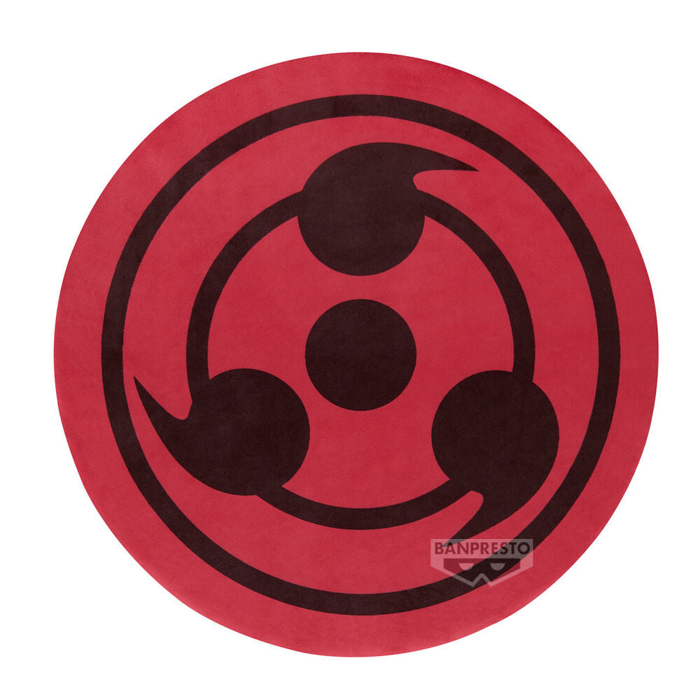 Peluche circular rojo y negro del Sharingan de Itachi de Naruto Shippuden