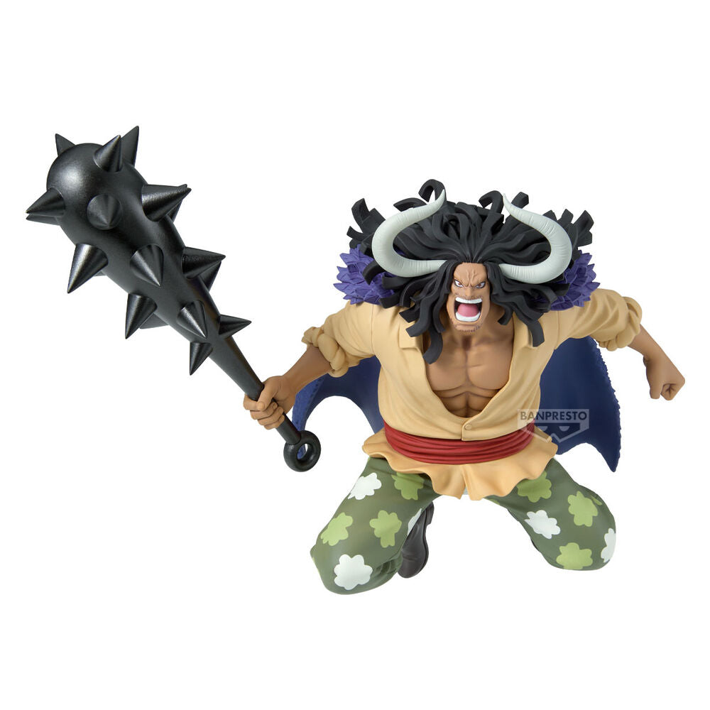 Figura de Kaido de One Piece con maza negra y cuernos