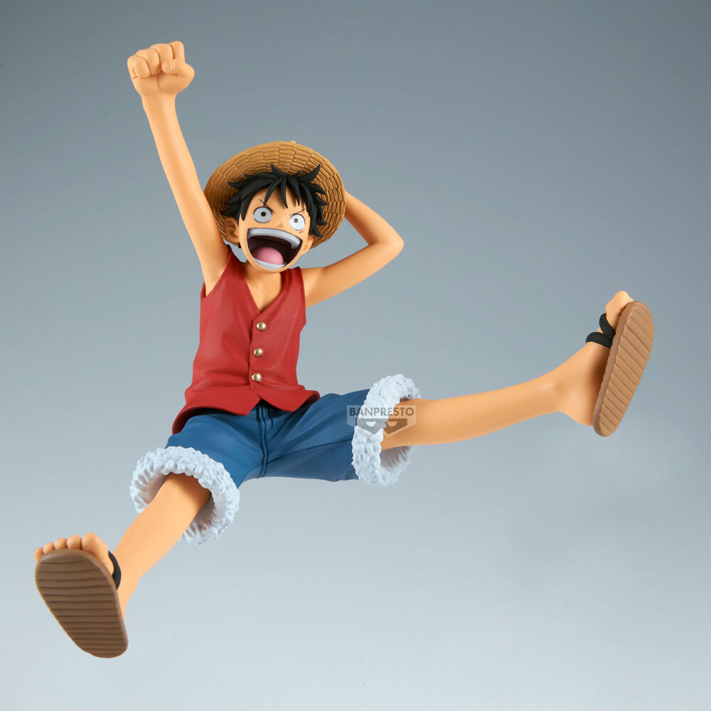 Figura de Monkey D. Luffy de One Piece con sombrero de paja en pose de acción - 3