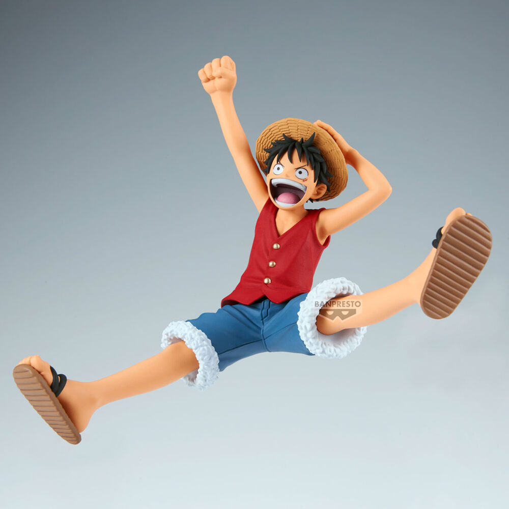 Figura de Monkey D. Luffy de One Piece con sombrero de paja en pose de acción - 4