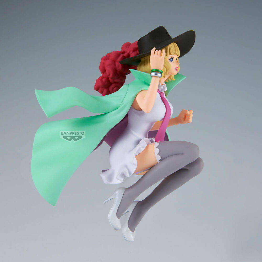 Figura de Miss Buckingham Stussy de One Piece con sombrero negro y capa verde - 4