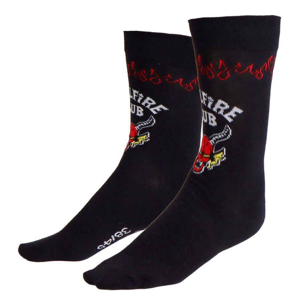 Calcetines negros de adulto Hellfire Club de Stranger Things, talla 38/45 - 3