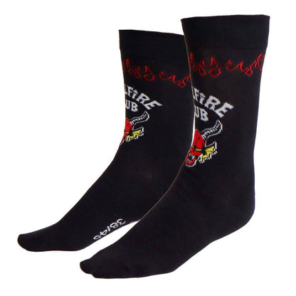 Calcetines negros de adulto Hellfire Club de Stranger Things, talla 38/45 - 3