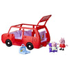 Coche familiar rojo de Peppa Pig con Peppa y Mamá Pig