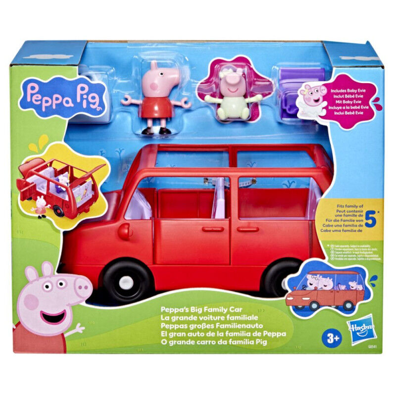Coche familiar rojo de Peppa Pig con Peppa y Mamá Pig - 4