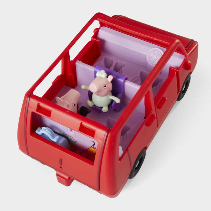 Coche familiar rojo de Peppa Pig con Peppa y Mamá Pig - 5