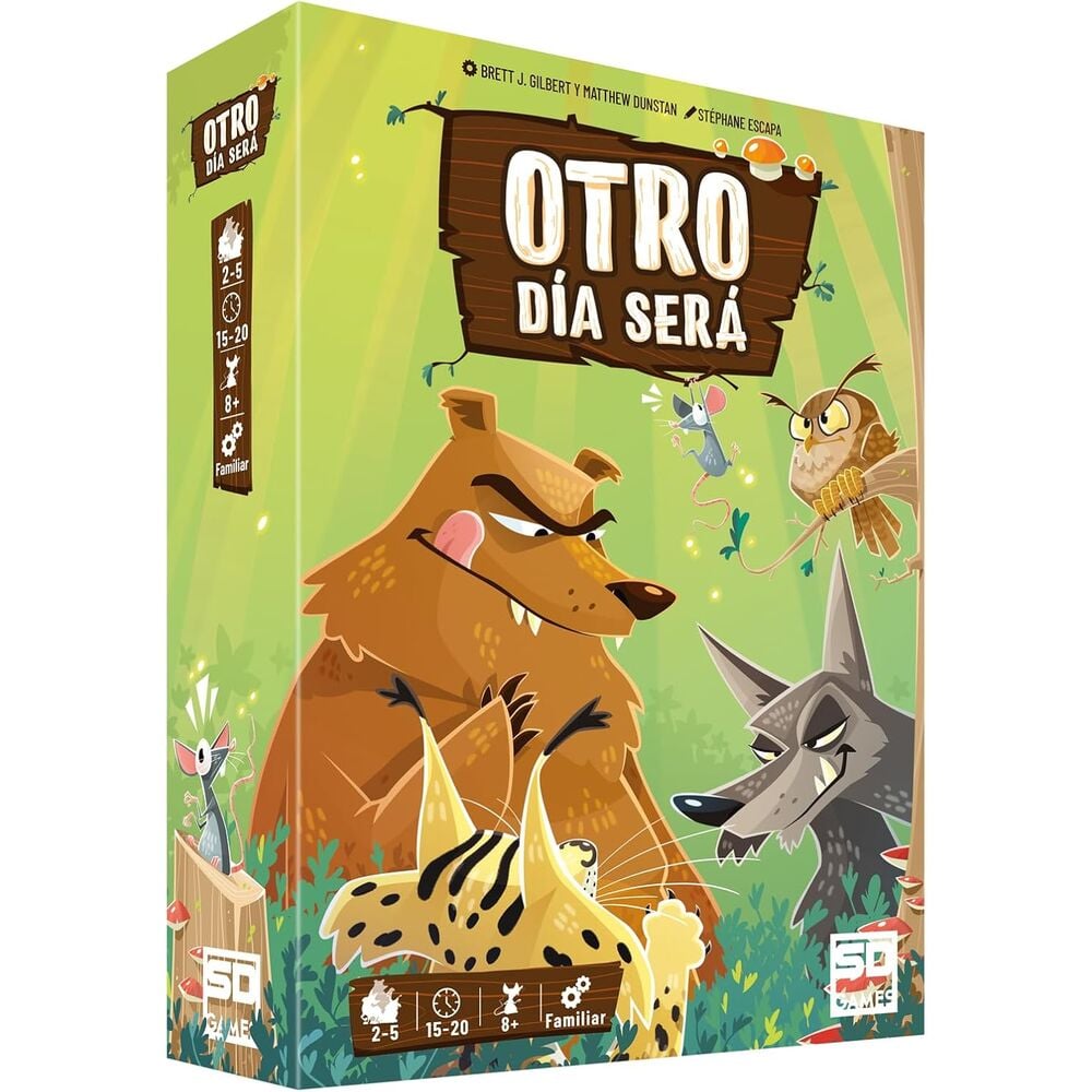 Caja del juego de mesa Otro Día Será de SD Games con animales del bosque