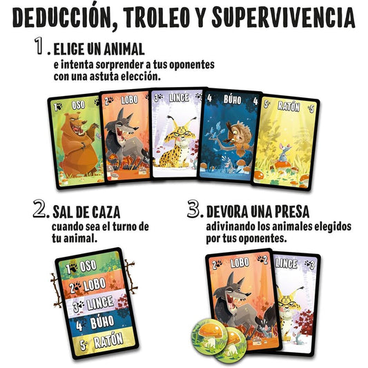 Caja del juego de mesa Otro Día Será de SD Games con animales del bosque - 2