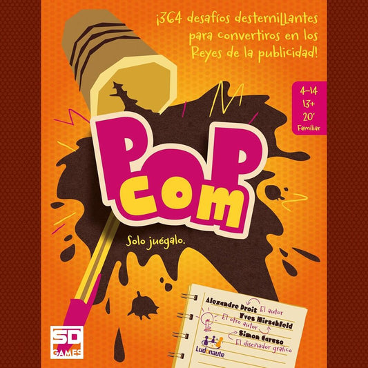 Caja del juego de mesa Pop Com de SD Games en español - 3