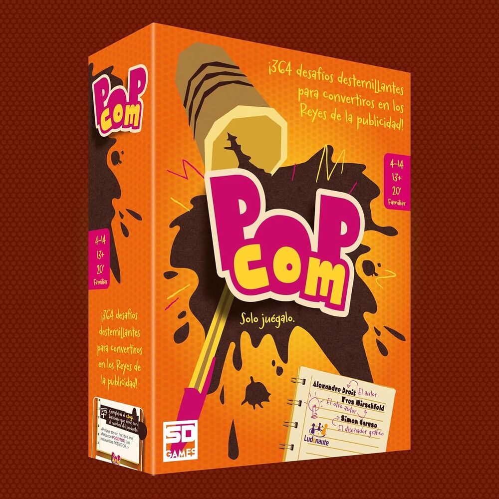 Caja del juego de mesa Pop Com de SD Games en español - 5