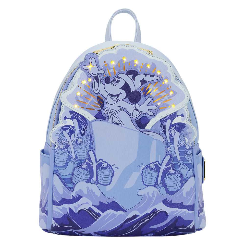 Mochila Loungefly de Mickey Fantasia con estrellas luminosas
