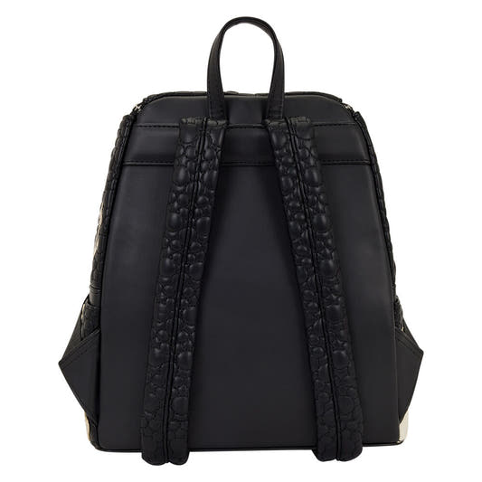 Mochila negra Loungefly de Mickey Disney con bordados florales - 2
