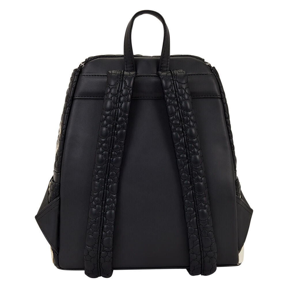 Mochila negra Loungefly de Mickey Disney con bordados florales - 2