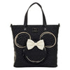 Bolso mochila tote negro de Minnie Disney Loungefly con lazo 3D
