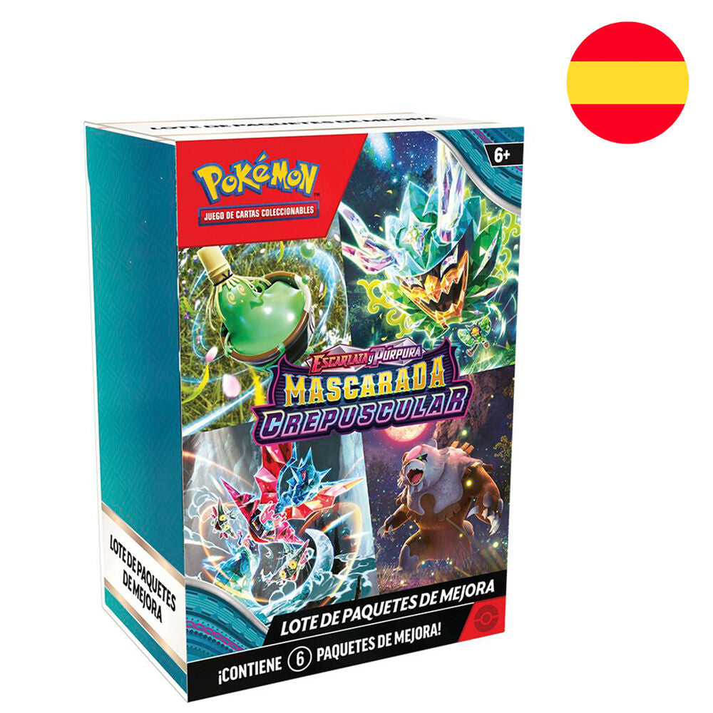 Booster Bundle Pokémon Mascarada Crepuscular con 6 paquetes de mejora