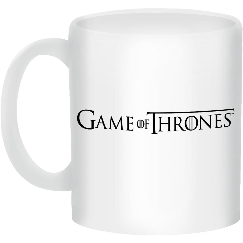 Taza blanca de Juego de Tronos con diseño Stark y relieve interior de lobo - 3