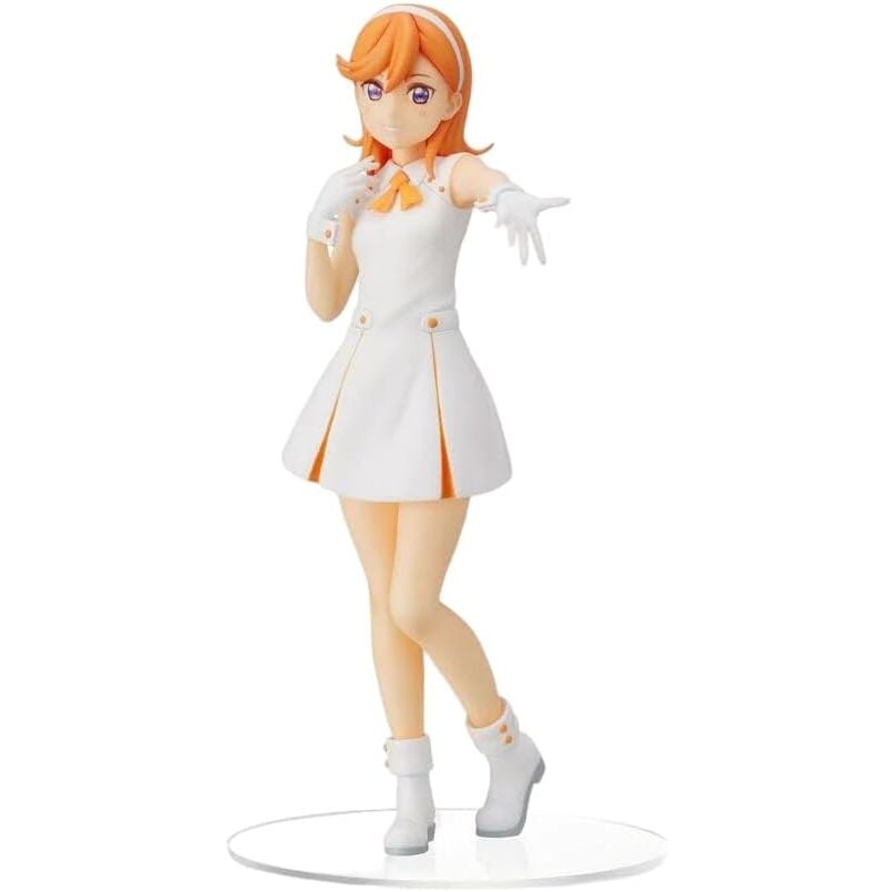 Figura PM de Kanon Shibuya con vestido blanco y detalles naranjas