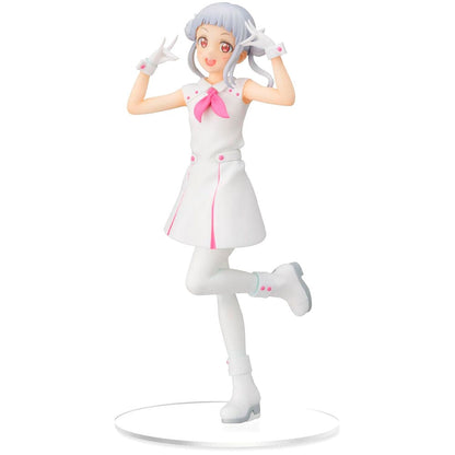 Figura de Chisato Arashi de Love Live! Superstar! con vestido blanco y rosa