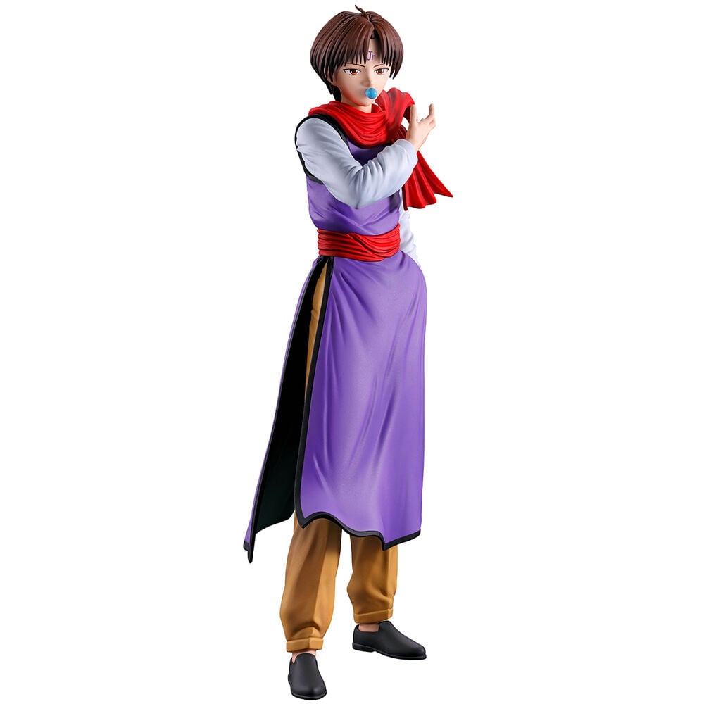Figura Ichibansho de Koenma de Yu Yu Hakusho con vestimenta morada y bufanda roja