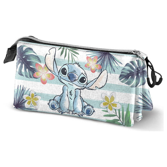 Portatodo triple Ocean Stitch Disney con estampado tropical