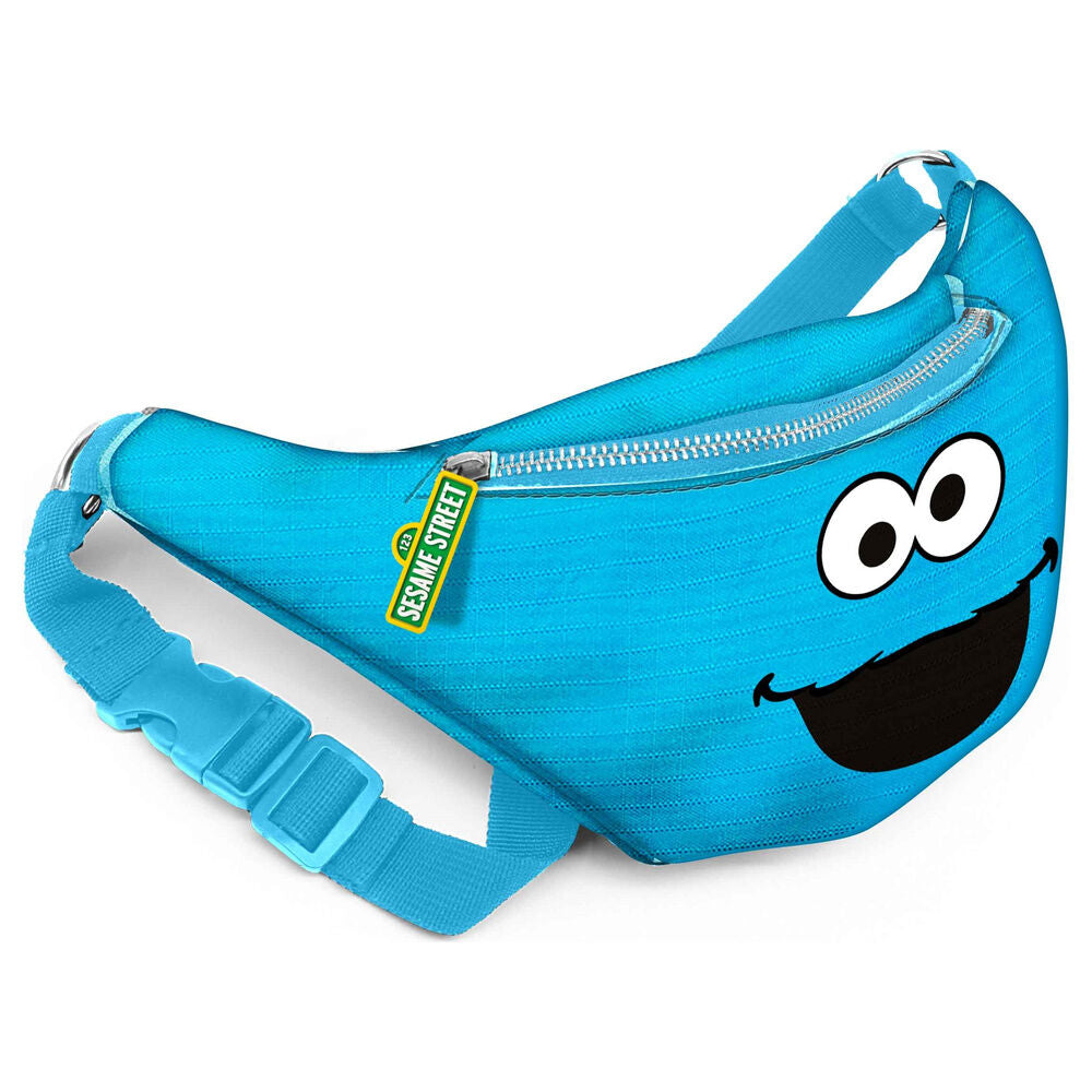 Riñonera azul del Monstruo de las Galletas de Barrio Sésamo