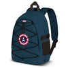Mochila azul de Capitán América Marvel con escudo frontal