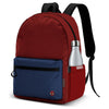 Mochila Spiderman Marvel roja y azul con bolsillo frontal y lateral