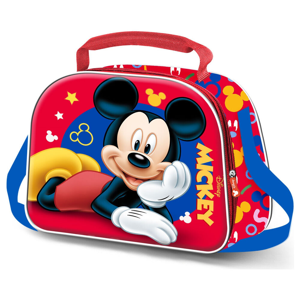 Bolsa portameriendas 3D roja de Mickey Disney